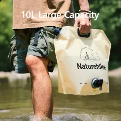 NATUREHIKE 10L składany worek na wodę - przenośny i szczelny
